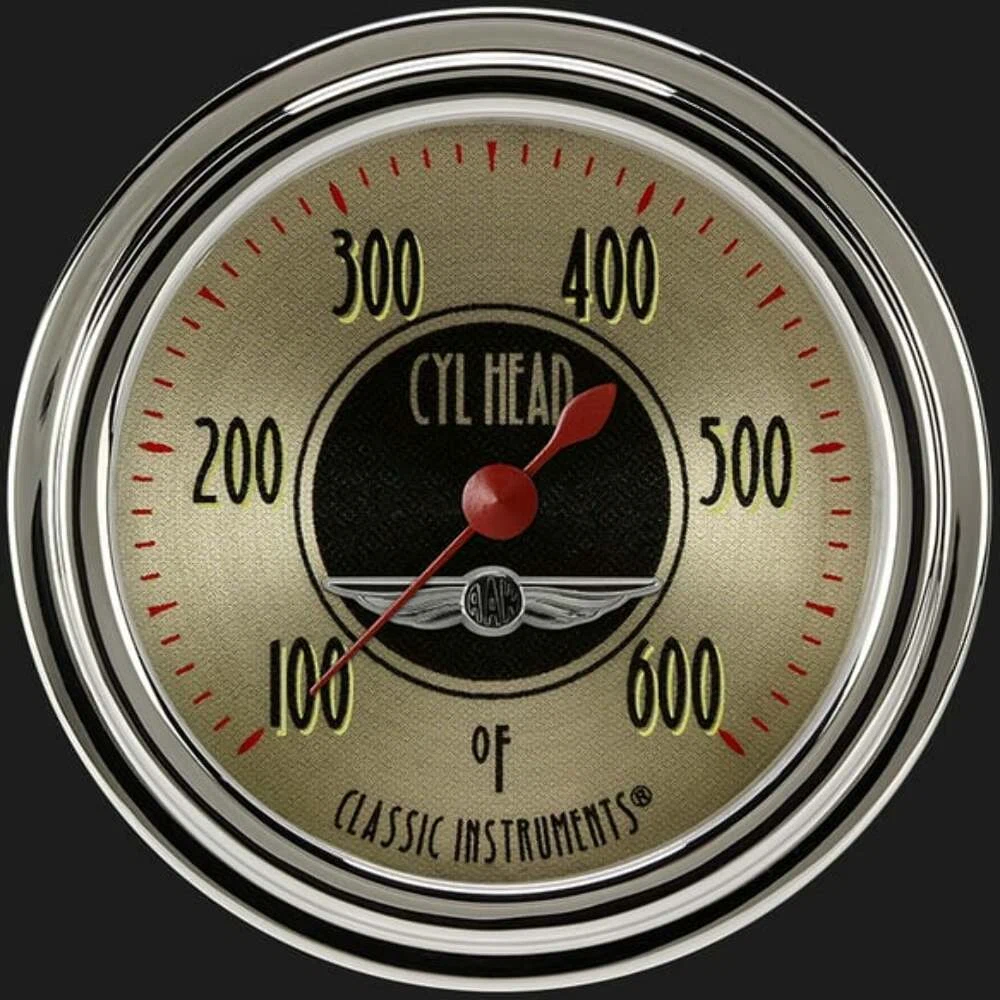 All American Nickel 2 5_8_ Cylinder Head Temp. Gauge AN397SLC